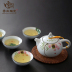 Vẽ bằng tay Kung Fu Teacup Cốc sứ màu xanh và trắng 笠 Cup 笠 Master Cup Cup Trà đơn Cup Set Bộ ấm trà Jianye Tea Bowl - Trà sứ bình giữ nhiệt pha trà Trà sứ