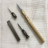 Универсальный латунный брелок, маленький складной нож, невидимый портативный комплект