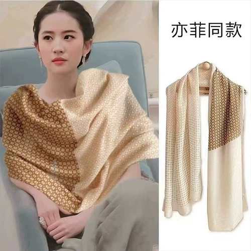 Шарф, универсальная демисезонная тонкая накидка, 2022, из хлопка и льна, с защитой шеи