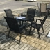 Đồ gỗ ngoài trời vườn patio bảng và ghế kết hợp khách sạn ngoài trời cafe bàn ghế biệt thự giải trí ghế xếp chồng ghế