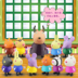 Trẻ em lợn Peggy gia đình bốn trong lớp học nhà lớp học Peggy Pei Qi bộ đầy đủ các nhân vật cô gái đồ chơi Đồ chơi gia đình