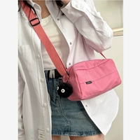 Летний нейлоновый шоппер для отдыха, розовая спортивная сумка на одно плечо, бретели, сумка через плечо, небольшая сумка
