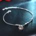 S925 sterling bạc chuyển chuông nhỏ vòng chân nữ phiên bản tiếng Hàn của gia đình Sen đơn giản tên gió sinh viên trang sức quà tặng sinh nhật lắc chân vàng trắng Vòng chân