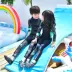 Áo chống nắng cho trẻ em Hàn Quốc áo tắm dài tay chia nhỏ cô gái lớn trai sứa quần áo chống nắng lặn ống thở - Bộ đồ bơi của Kid