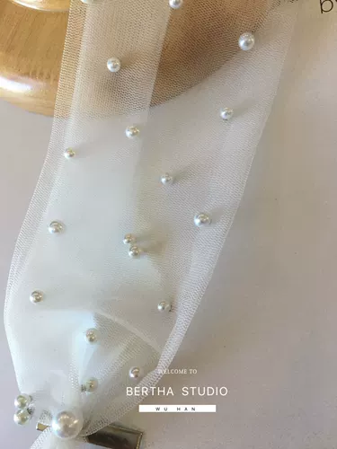 Bertha Ретро повязка на голову из жемчуга для невесты, аксессуар, заколка для волос