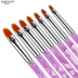 Fabiyan Nail Set Brush Tool Acrylic 6 Bộ Crystal Pen Painted Phototherapy Pen Nail Makeup - Công cụ Nail