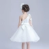 Hoa cô gái ăn mặc 2017 trắng một vai hoa thời trang fluffy công chúa váy trẻ em sân khấu đám cưới trang phục phụ nữ