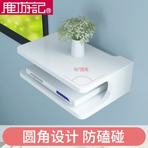 Верхняя коробка полка телевизионная стена общедоступный зал установил стену на стене бонсай, установив полку хранения маршрутизатора маршрутизатора