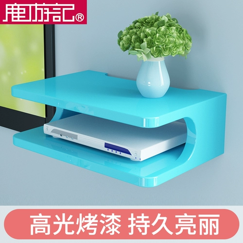 Верхняя коробка полка телевизионная стена общедоступный зал установил стену на стене бонсай, установив полку хранения маршрутизатора маршрутизатора