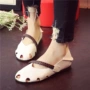 Mùa hè dép sinh viên Bao Đầu siêu mềm mại thoải mái mềm mại bề mặt giày đáy mềm giày lười hai mặc lỗ rỗng giày sandal nữ hot trend 2021