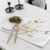 Hiện đại phương Tây Bắc Âu màu đen và màu trắng đôi dày vải mat bảng cách mat thảm đế lót ly Thảm món ăn Thảm thảm trà - Khăn trải bàn Khăn trải bàn