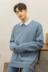 Quần áo nam Dongdaemun Hàn Quốc mua phiên bản Hàn Quốc mới đơn giản bên gió áo len dệt kim áo thun 0208 - Kéo qua