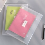 三年二班 Канцелярские товары A4 Пластиковый пакет с файлами прост и прозрачен в соответствии с сумкой для хранения данных Студент Студент Студент.