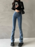 Younggirlday европейская и американская горячая девушка V штаны с высокой талией с высокой талией.