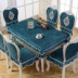 Phong cách châu Âu ăn uống nhà bảng vải trải ghế phù hợp với áo khoác che cao cấp gỗ rắn bàn ăn và ghế vải mảnh phù hợp với miễn phí vận chuyển - Khăn trải bàn