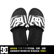 Mới DCSHOECOUSA Đàn ông DC ngựa vằn mẫu dép đi biển thể thao dép đen và trắng ADYL100032 - Dép thể thao