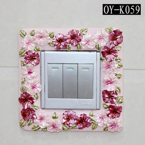 Акриловый переключатель на стену, креативный высокий высококлассный защитный чехол, пылезащитная крышка, декор, европейский стиль
