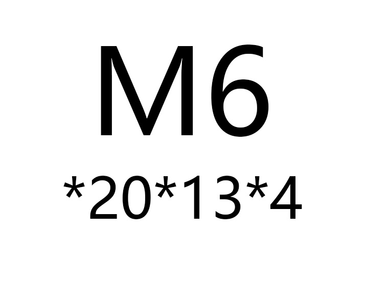 hạt sắt hạt vuông hình chữ nhật phần nhôm hình chữ nhật trượt nut M3M4M5M6M8M10 