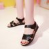 2018 phụ nữ mùa hè mới dép đáy phẳng Velcro đơn giản mang thai mẹ giày non-slip đáy mềm của phụ nữ giày gót thấp sandal nữ hot trend 2021 Sandal