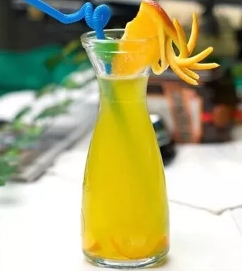 Creative Kumquat Glass Cup Milk Cup Lemon Drink Bar Coffee Support