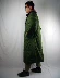 Quân đội cổ điển màu xanh lá cây dài áo bông sản phẩm áo bông áo khoác mùa đông ấm áp áo khoác nam giới và phụ nữ áo khoác sơ mi Áo len