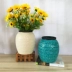 New Bắc Mỹ retro nứt đá cũ đồ trang trí trong chậu trang trí sân vườn khô bình gốm gốm - Vase / Bồn hoa & Kệ Vase / Bồn hoa & Kệ