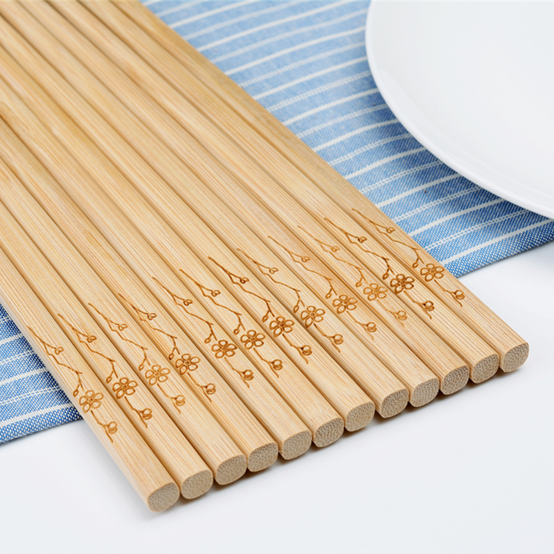 家用天然楠竹无蜡环保筷子防滑厨房餐具健康木质筷