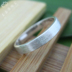 S999 sterling đôi nhẫn đôi nam nữ làm bằng tay mịn màng mờ chải đôi nhẫn chữ quà tặng ngày Valentine - Nhẫn nhẫn kim tiền Nhẫn