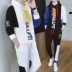 Áo len mùa xuân và mùa thu nam phiên bản Hàn Quốc của học sinh trung học trùm đầu mùa thu thể thao giản dị một bộ đồ đẹp trai thủy triều hoodie đẹp Áo len