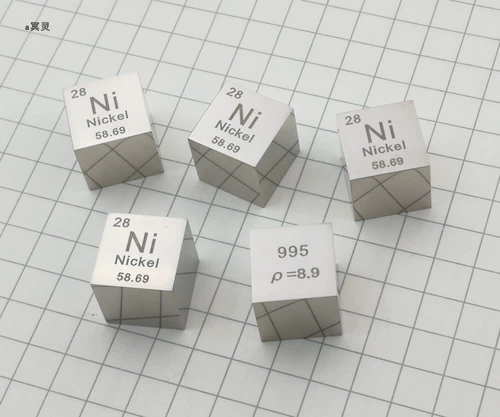 Зеркальный полировка никеля кубики металлические никель циклокар куб 10 мм Ni≥99,5%Коллекция элементов