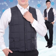 Mùa đông dày vest nam ấm áp trung niên cotton vest vest vest cotton