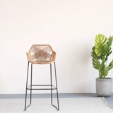 Северный ротанский стул высокий батончик на открытом воздухе батончики батончика, стул стола на стойке стола, стул Раттан Арт Высокий стул Столс