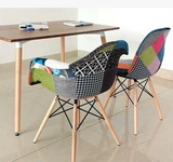 Изображение кресло современное минималистское столовое и кресло -домашний ресторан задняя стул компьютерный стул, мягкая сумка табуретки, северная европейская столовая