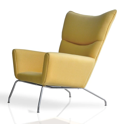 Крылья северная мода мода сплошной диван -стул Сист кафе Coffee L -Itted Croage Wing Стул Новый