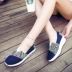 Cao cấp mồ hôi- thấm breathable rocking giày vải giày nữ Hàn Quốc phiên bản của thủy triều giày của phụ nữ dày- có đế thường cổ điển sọc giày giày thể thao nữ 2021 Plimsolls
