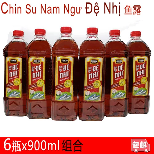 Вьетнам Jinsuyu Dew Chin su nam ngu de nhi Fish Dew Пластиковая бутылка 6 бутылок x900M Комбинированная бесплатная доставка