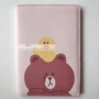 Cartoon Bear Passport Gói vé Hộ chiếu du lịch Túi lưu trữ tài liệu đa năng túi đeo chéo nữ dễ thương