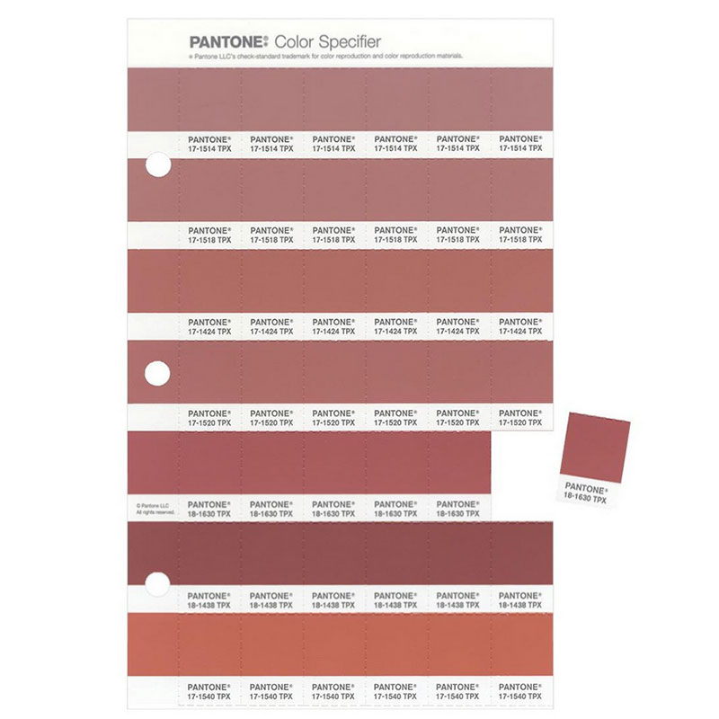 Карта цветов pantone