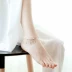 S925 bạc ornament vòng chân ngày thời trang Hàn Quốc sợi dây màu đỏ nữ mô hình ngôi sao đơn giản chuông vòng chân sinh viên món quà ngày