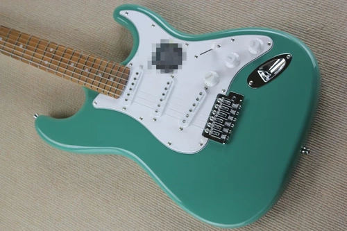 Flyoung ST ЭЛЕКТРО ГИТАРИТА темно -синие зеленые розы.