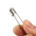 Thép không gỉ 50 kích thước lớn bảo hiểm pin an toàn bé an toàn kẹp giấy khóa cổ điển đơn giản pin Trâm cài