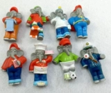 Мультяшная фигурка, модель животного, слон