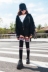 Vớ dài nữ đại học Hàn Quốc gió cao vớ dài nữ over đầu gối vớ dày mùa đông sọc là vớ chân mỏng trong vớ đầu gối Vớ giảm béo