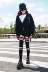 Vớ dài nữ đại học Hàn Quốc gió cao vớ dài nữ over đầu gối vớ dày mùa đông sọc là vớ chân mỏng trong vớ đầu gối
