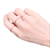 Hàn quốc phiên bản của đuôi vòng 18 k rose gold chỉ số ngón tay titanium thép doanh nhẫn ngón tay nhỏ đơn giản siêu mỏng vòng nữ vài vòng Nhẫn