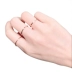 Hàn quốc phiên bản của đuôi vòng 18 k rose gold chỉ số ngón tay titanium thép doanh nhẫn ngón tay nhỏ đơn giản siêu mỏng vòng nữ vài vòng nhẫn trơn Nhẫn