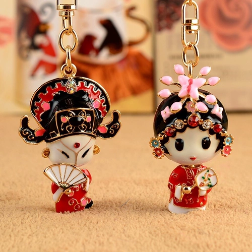 Креативный милый мультяшный брелок подходит для мужчин и женщин для влюбленных, маленькая подвеска, ключница