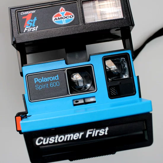 Polaroid, blue camera, Birthday gift, USA