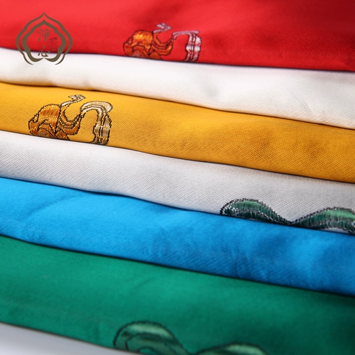 Hada Buddhist Eight Abosyble Aboysial Lose шелковая вышивка Harda Hada Parath Бесплатная доставка Большая бутик -вышивка зеленая