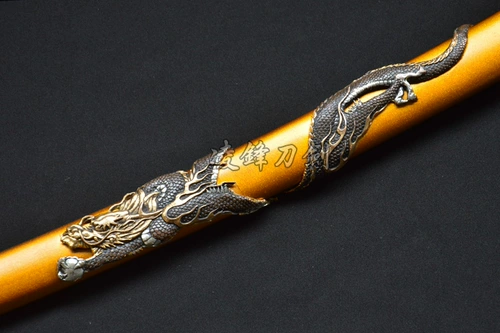 Медный японский меч с аксессуарами, дракон и феникс
